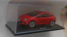 Macheta Opel Astra J GTC 2013 rosu - MotorArt 1/43 foto