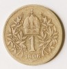AUSTRIA 1 COROANA CORONA KORONA KRONE 1897 ARGINT RARA VF+++ NECURATATA, Europa