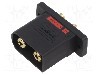 Conector alimentare DC, 500V, 2 pini, seria QS, {{Dimensiune pin}}. DONGGUAN QS ELECTRONIC TECH CO.,LTD - QS10P-S-M