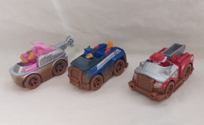 Set 3 masinute Paw patrol din metal ,originale, Chase Skye si Marshall foto