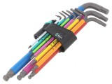 Set chei imbus Hex-Plus sferic 9 buc.