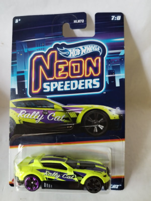 bnk jc Hot Wheels 2023 - Rally Cat - Neon Speeders 7/8 foto