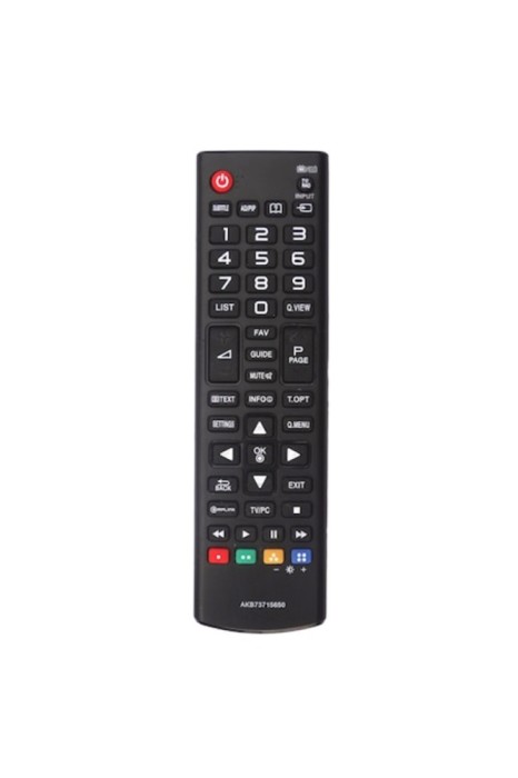 Telecomandă compatibilă cu LCD/LED LG AKB73715650, neagră cu funcții originale + suport pentru telecomandă