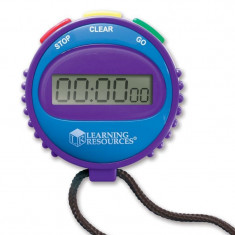 Cronometru pentru copii Learning Resources, 3 butoane, 7 cm, 5 - 12 ani