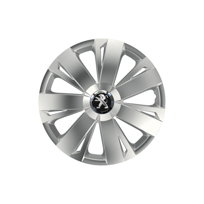 Set 4 capace roti Cu Inel Cromat Energy R14 Compatibil Cu Peugeot