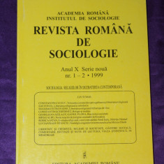 REVISTA ROMANA DE SOCIOLOGIE NR. 1-2/1999 sociologia religiilor