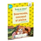 Invat sa citesc povesti scurte pe silabe. Soarecele, cocosul si pisica - Lev Tolstoi