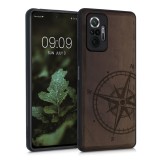 Husa pentru Xiaomi Redmi Note 10 Pro, Lemn, Maro, 55940.02, kwmobile, Carcasa