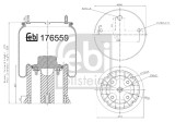 FEBI BILSTEIN 176559 Burduf, suspensie pneumatica