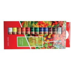 Vopsele Acrilice DACO, 12 Culori/Set, 12 ml/Tub, Multicolor, Vopsea Acrilica, Vopsele Acrilice, Acuarele, Culori pentru Pictat, Culori Pictura, Acuare foto