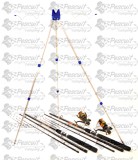 Kit Complet 3.6m Pescuit Feeder 2 Lansete 2 Mulinete 9 Rulm Si Tripod 4 Posturi