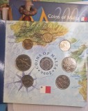 Set Monede Monetarie Malta, 8 monede, 2006, Europa