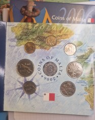 Set Monede Monetarie Malta, 8 monede, 2006