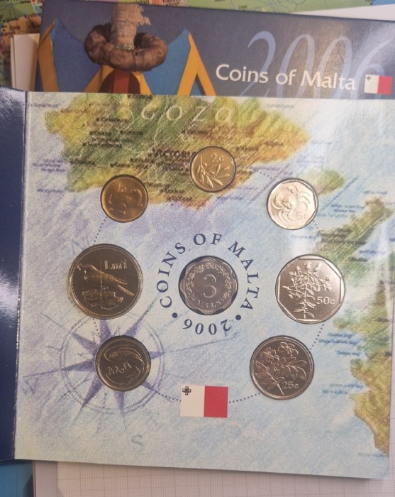 Set Monede Monetarie Malta, 8 monede, 2006