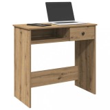 Birou Stejar Artizanal 80x40x75 cm vidaXL Lemn Prelucrat Maro Birou Calculator Masa Laptop PC Birou Studiu