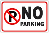 Indicator no parking