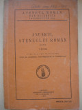 ANUARUL ATENEULUI ROMAN - 1936