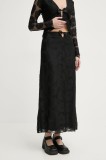 R&eacute;sum&eacute; fusta ColetteRS culoarea negru, maxi, drept, 222501220