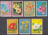 A12 S2 11 - Timbre foarte vechi - Guineea Ecuatoriala - flori exotice, Flora, Stampilat