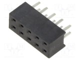 Conector şiruri pini soclu mamă HARWIN 10 PIN 2mm pentru PCB