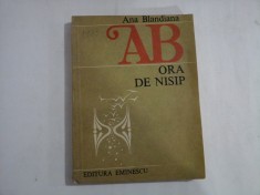 ORA DE NISIP Poeme - ANA BLANDIANA - Bucuresti, 1983