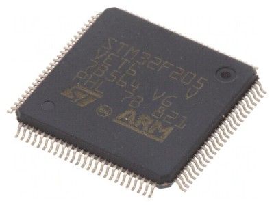 Microcontroler ARM 120MHz LQFP100 1,8-3,6V STM32F205VET6 foto