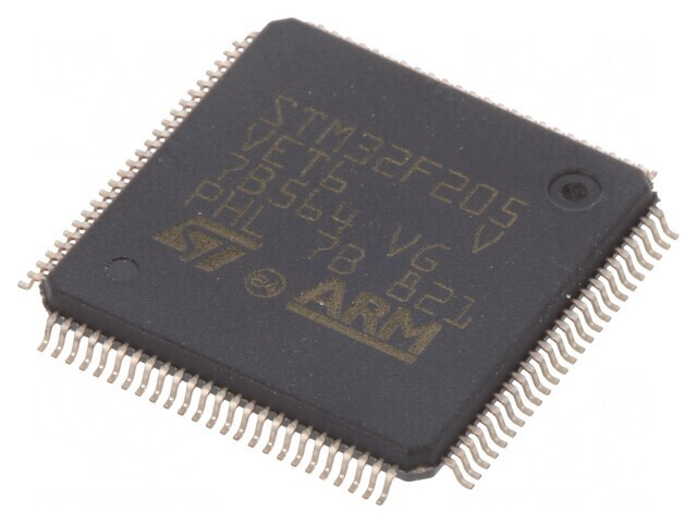 Microcontroler ARM 120MHz LQFP100 1,8-3,6V STM32F205VET6