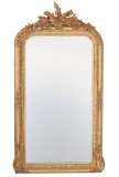 Oglinda Rococo din cristal cu o rama aurie CAT216Z