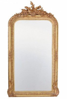 Oglinda Rococo din cristal cu o rama aurie CAT216Z foto