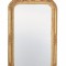 Oglinda Rococo din cristal cu o rama aurie CAT216Z