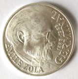 FRANTA 100 FRANCI 1982 EMILE ZOLA GERMINAL ARGINT AUNC UNC 900/1000 15 G, Europa