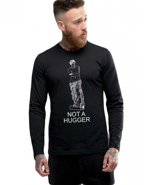 Bluza barbati neagra - Not a hugger - M