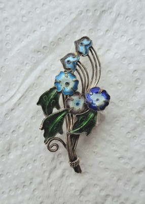 Brosa din argint 925 foto