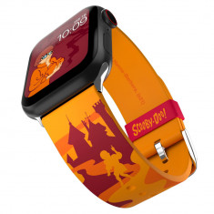 Curea pentru smartwatch editia Scooby-Doo - Velma, Bratara cu licenta oficiala, compatibila cu orice marime si serie Apple Watch (ceasul nu este inclu