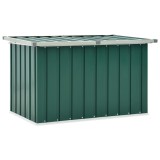 vidaXL Ladă de depozitare pentru grădină, verde, 109 x 67 x 65 cm