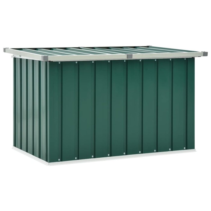 vidaXL Ladă de depozitare pentru grădină, verde, 109 x 67 x 65 cm