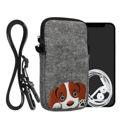 Husa Universala Kwmobile pentru telefon, Marime L - 6.5 inch, Multicolor, Textil, KWM000016AK021C foto