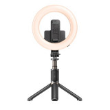 Selfie Stick Pliabil cu Ring Light si Trepied - Yesido (SF12) - Black