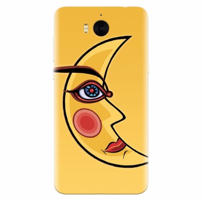 Husa silicon pentru Huawei Y5 2017, Yellow Moon foto