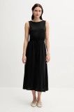 United Colors of Benetton rochie culoarea negru, midi, drept, 3Q225V00X