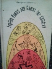 Georgiana Galateanu - English poems and games for children (Editia: 1973) foto