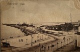 1924 CP Portul Constanța și Digul de Genovezi circulată către Coman Georgescu, comerciant si antreprenor din Focșani / Edit E. O. David &amp; M. Saraga