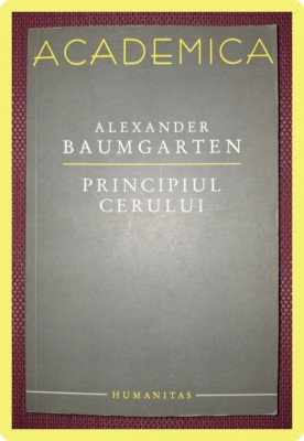 ALEXANDER BAUMGARTEN - PRINCIPIUL CERULUI foto