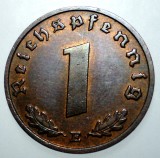D.082 GERMANIA WWII 1 REICHSPFENNIG 1939 E XF/AUNC