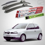 Cumpara ieftin Ștergătoare Seat Arosa 6H 1999-2004 | Set Față și Spate Flat &ndash; TeamCar&reg;