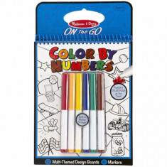 Carnet de Colorat Melissa &amp;amp; Doug pe Numere Albastru foto