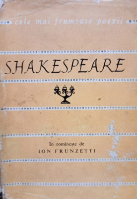 Shakespeare - Sonete (editia 1964) foto