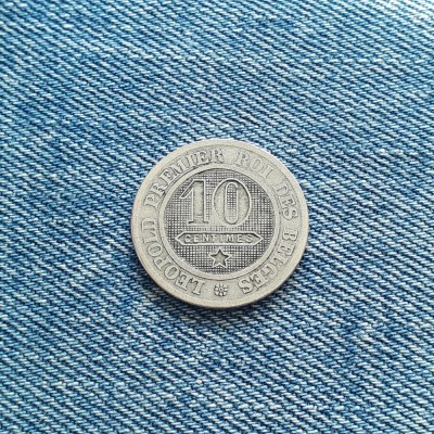 10 Centimes 1862 Belgia (2) foto