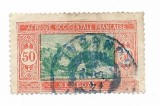 Senegal - Piata, 1922-1926 - 50 C, portocaliu/verde, obliterat