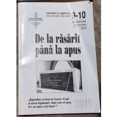 De la Rasarit pana la Apus Nr. 9-10 Septembrie-Octombrie 2019